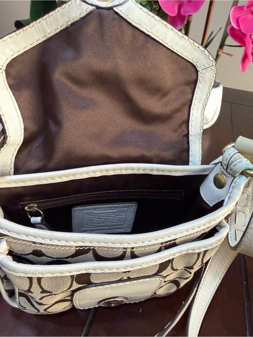 Coach Bleecker Canvas
Leather white Brown Logo - Picture 6 of 15